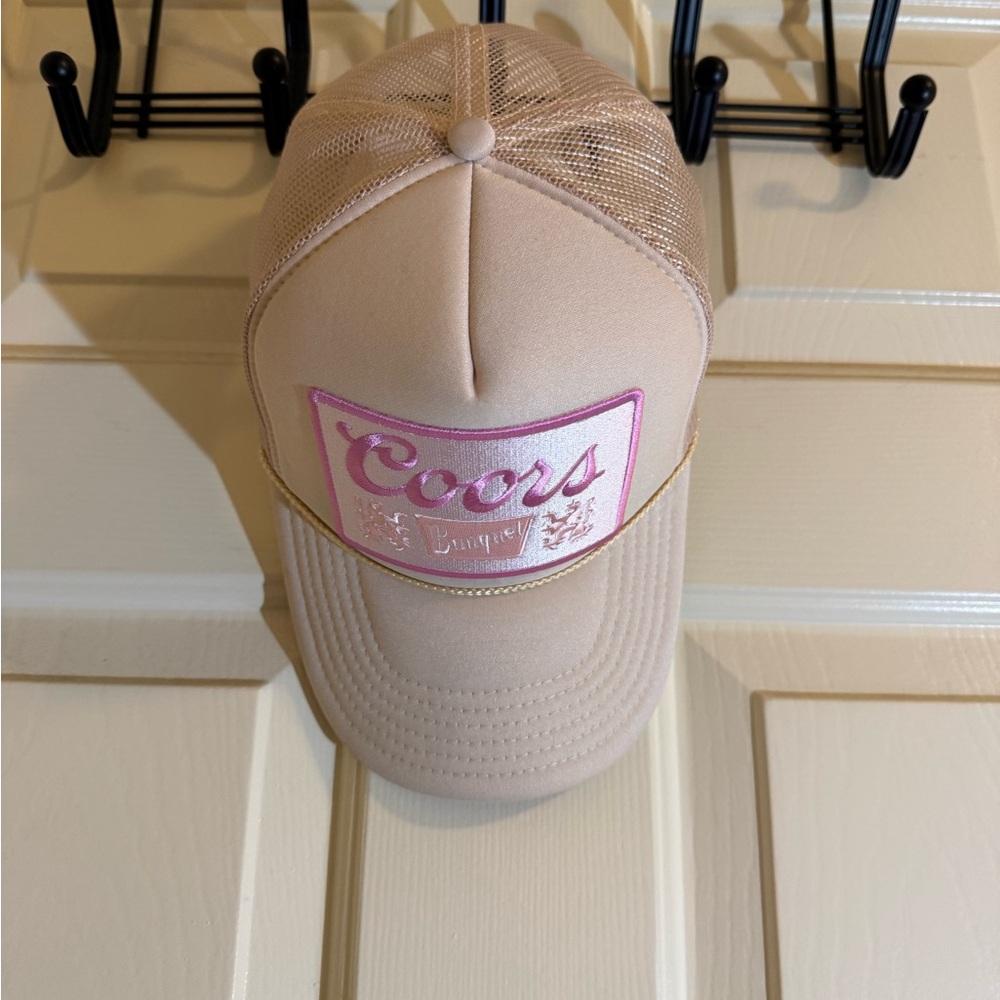Coors Light Pink and Tan Cap